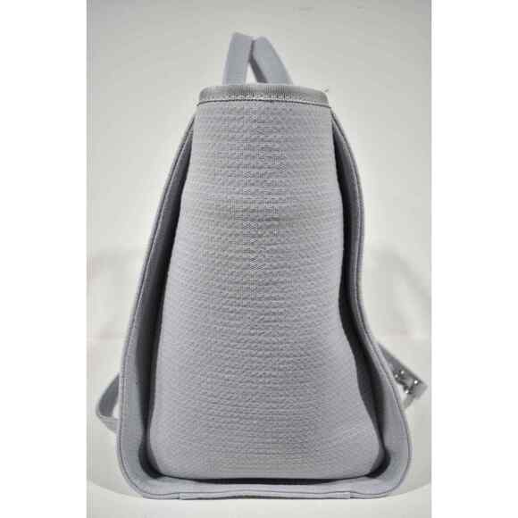 Chanel 22S Deauville Grey Large Shopping 30cm 2Way Silver Chain Handle Tote Bag - Picture 7 of 12